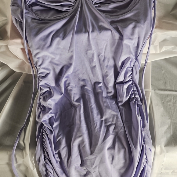Lucy in the Sky NWOT Purple Bodysuit Dress